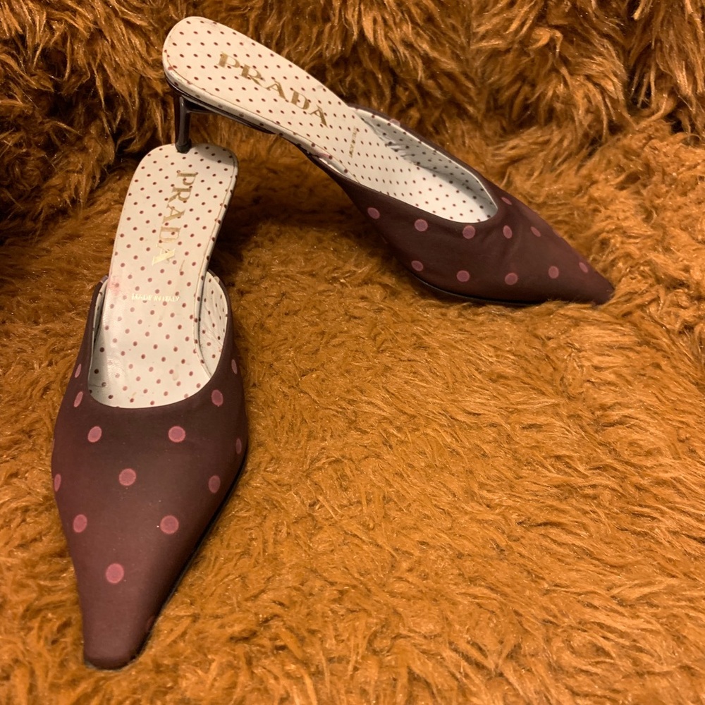 Prada Slip On Pointed Mule